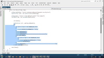3 Select Execute MultpleQuery using ADO.NET im visual studio 2012part3