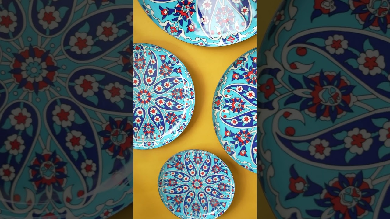 Turkish Wall Plates - Set of 4