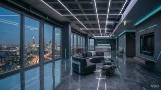 Broken Lounge to FUTURISTIC METALLIC PENTHOUSE | Cinematic Luxury Transformation