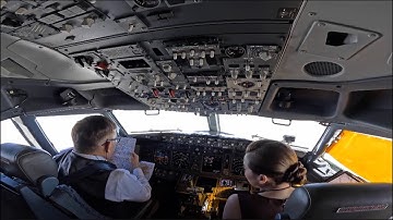 The King and Queen of Thailand Piloting the Royal Flight Landing at Paro Airport, Bhutan