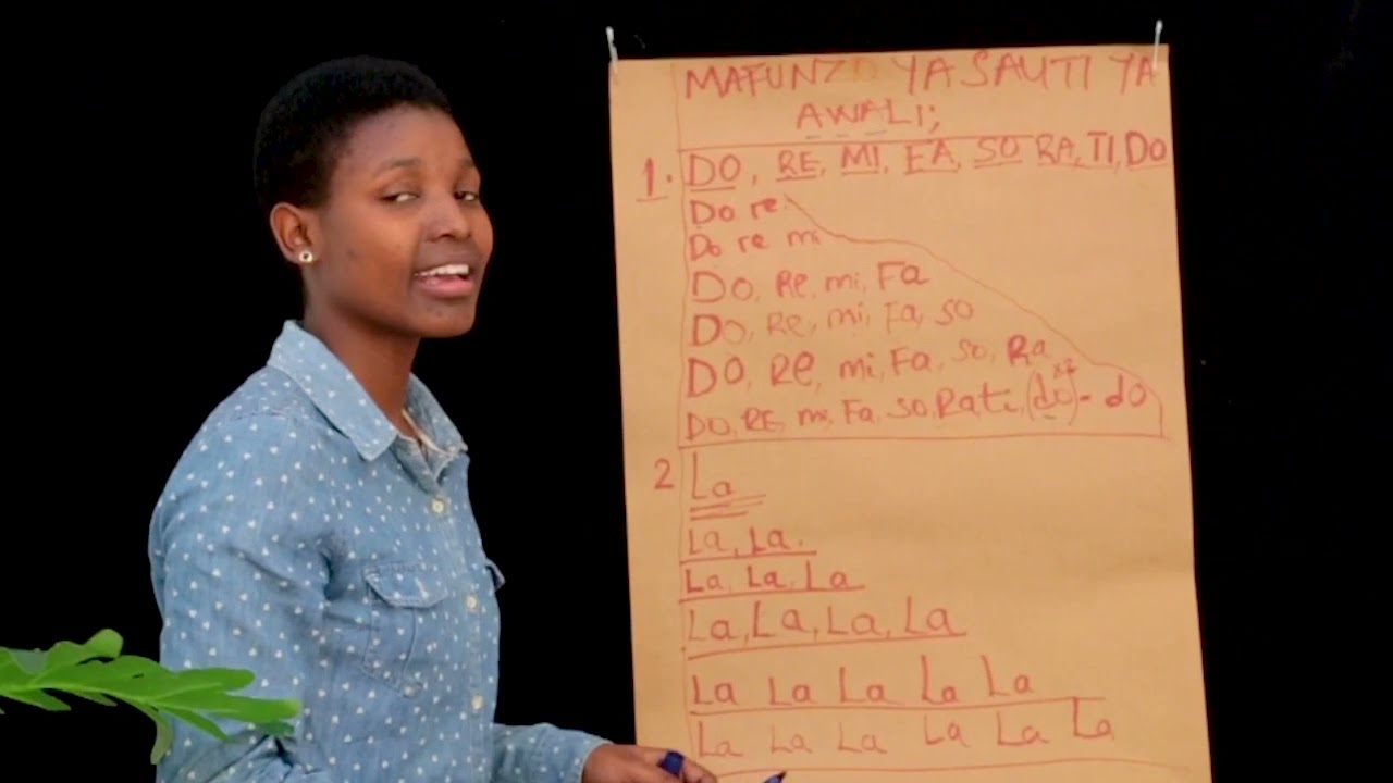 FANYA MAZOEZI YA KUIMBA KWA KUPANDA NA SHUKA  NO.1