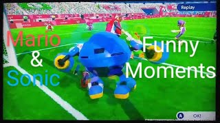 Funny football moments in Mario & Sonic at the 2020 Tokyo Olympic Games