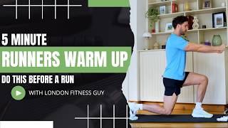 5 minute Warm up to do before you RUN! Follow along routine