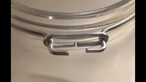 Reassemble clip top glass jar