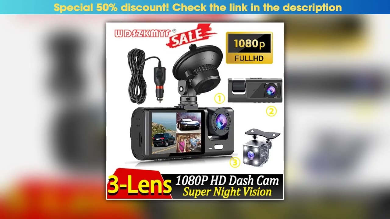 23 Channel Dash Cam for Car Front And Rear Camera 1080P Video Recorder Dashcam Black Box Car DVR