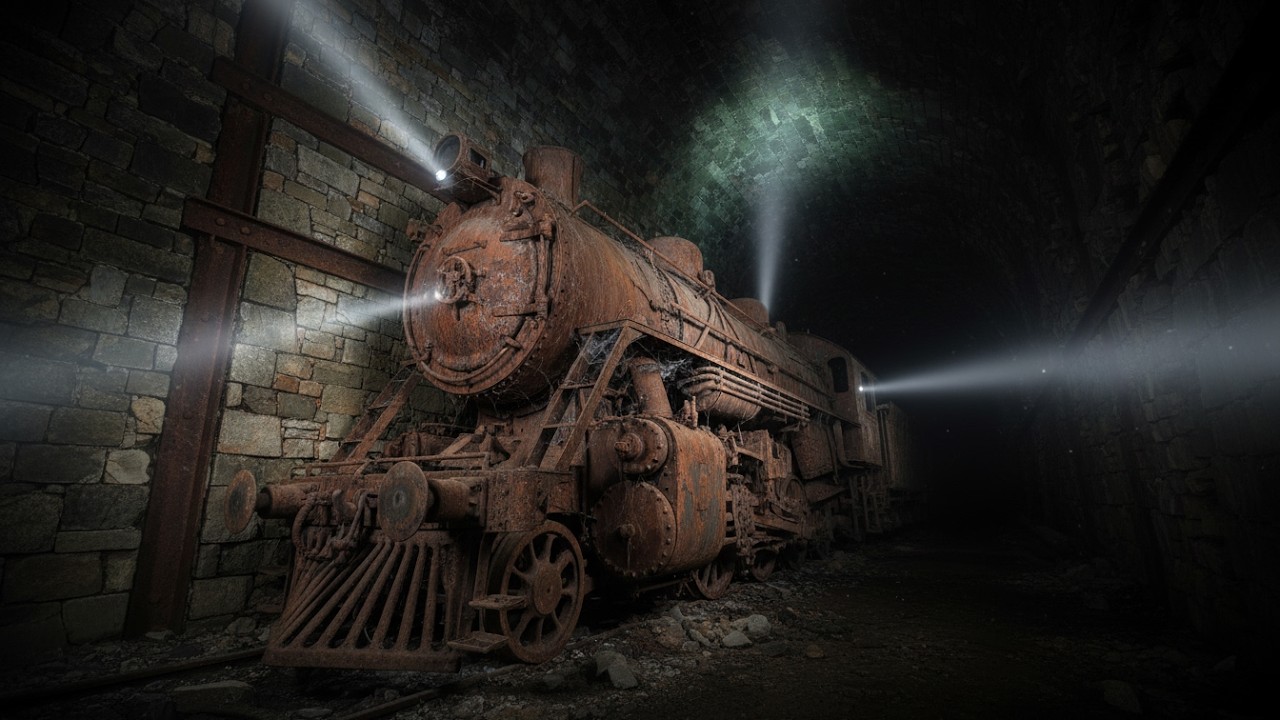 We Found a Forgotten Steam Train Hidden in a Forbidden Tunnel