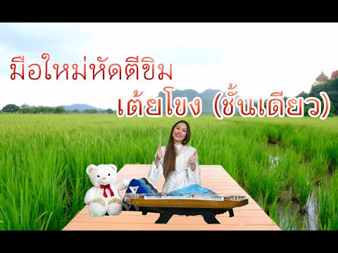#มือใหม่หัดตีขิม #เพลงเต้ยโขง ชั้นเดียว ขิม