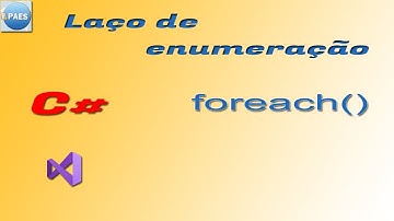 C#, foreach() - laço de enumeração. Introdução ao Csharp