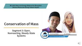 BE2001 Mass and Energy Balance for Biosystem Module 5 Segment 3