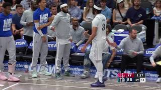 Anthony Davis heads to locker room after injury in Mavericks debut | NBA on ESPN