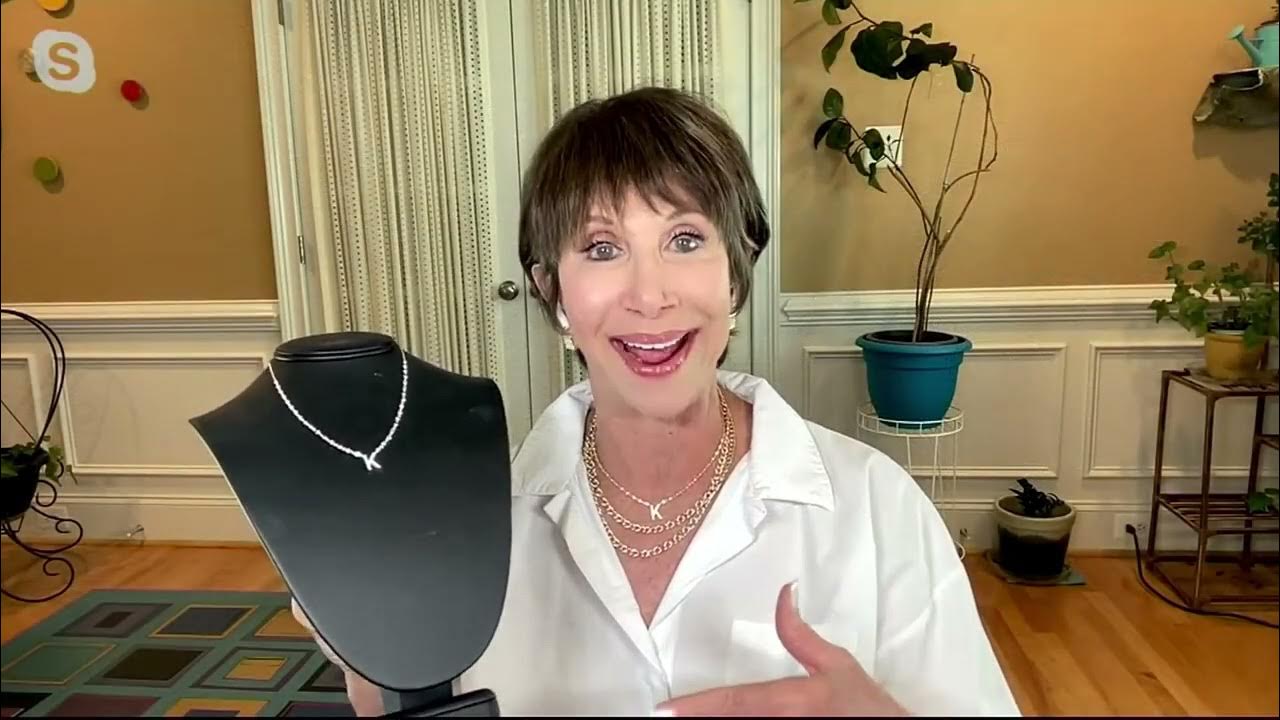 Diamonique x Kathy Levine C/O Plating Name Game Necklace on QVC - YouTube