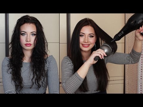 Как выпрямить волосы в домашних условиях с помощью фена
