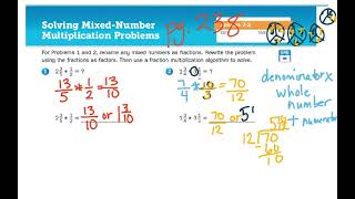 5th Grade Math Lesson 7-2 Part 2 Solving Mixed-Number Multiplication Problems