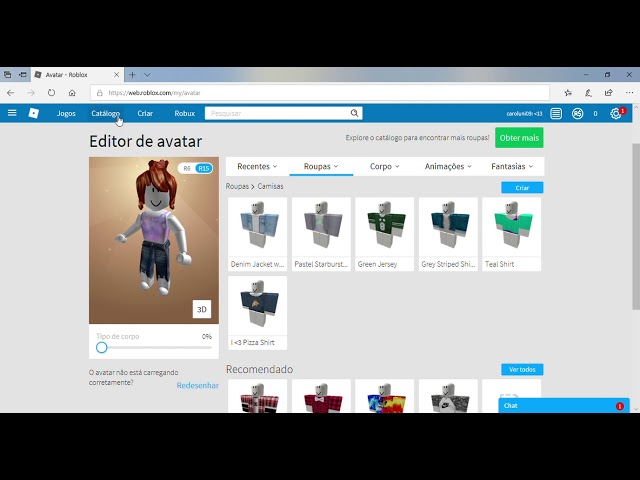 Como mudar a cor do avatar no roblox 