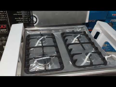 أفخم بوتجاز أيطالى رويال جاز كريستال أمان كامل مكونات ايطالى تجميع مصرى ٤ شعله ٦٠ ٦٠سم