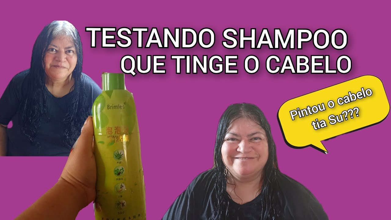 TESTANDO SHAMPOO QUE PROMETE PINTAR O CABELO SEM MANCHAR A PELE