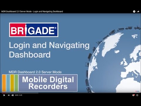 MDR Dashboard 2.0 Server Mode - Login and Navigating Dashboard