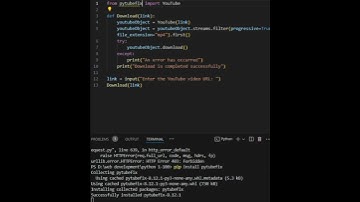 Fixing python video downloader error and solution|python tutorial|pytubefix