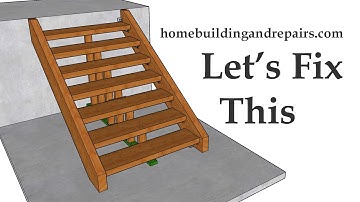 How To Make Bracket Stair Steps Structurally Stronger - Ideas And Examples For Do It Yourselfer