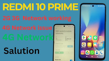 Redmi 10 Prime  2G 3G Network Working Only  !! 4G Network Not Working Salution