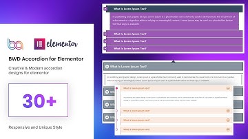 BWD Accordion Plugin video tutorial