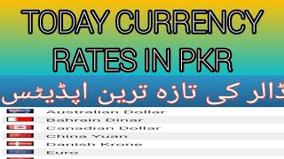 Today Currency Rates as Forex | Dollar Rate Today | USD TO PKR