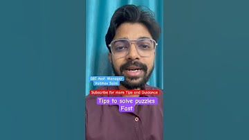 Tips to solve puzzles faster #sbipo #ibps #puzzles #reasoning