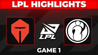 Tes Vs Ig Highlights Game 1 Lpl 2026 Split 1 Top Esports Vs Invictus Gaming By Onivia