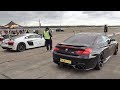 BMW M6 vs Audi R8 vs Porsche 911 - Drag Race