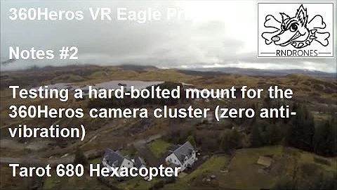 RNDrones & Loch Visions: 360Heros Eagle Project Notes 2: Mount Test 1 - Zero anti-vibration