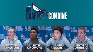 2024 Draft Combine | Payton Sandfort, Ulrich Chomche, Mark Sears, Nikola Djurisic