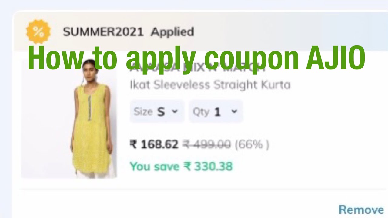 AJIO online shopping ||How to Apply coupon code in AJIO App, just 168,Latest in kannada