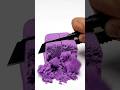 Purple Kinetic Sand Cutting ASMR 💜 Most Satisfying Crunch Ever!