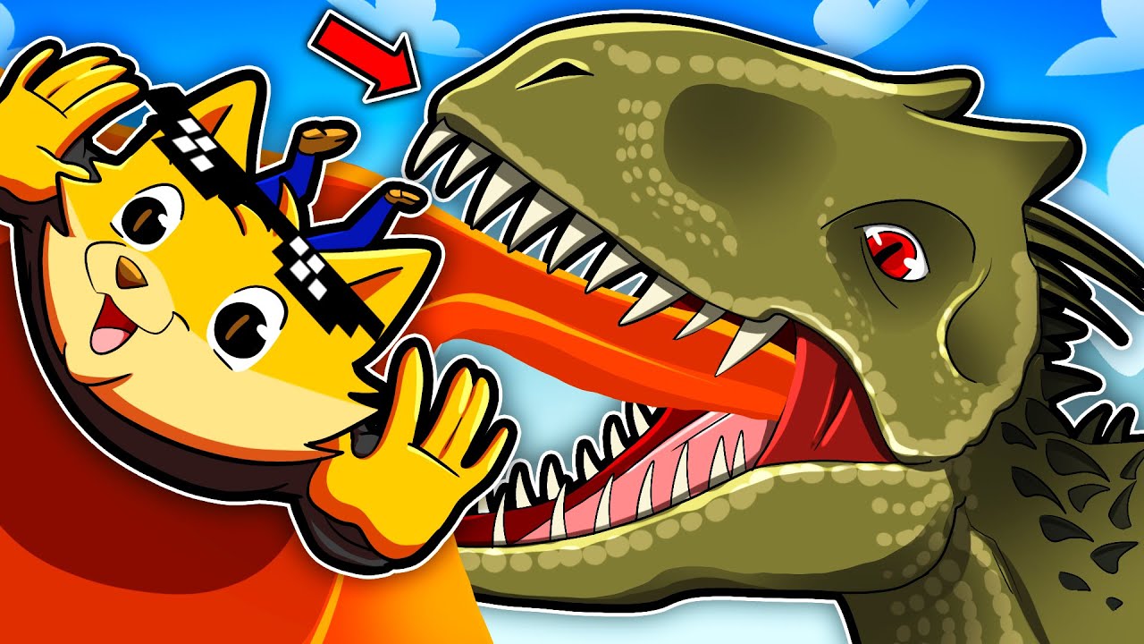 SCIVOLO ACQUATICO GIGANTE NELLA BOCCA DELL' INDOMINUS REX SU GMOD CON DRCAT! DINOSAURI ASSURDI!