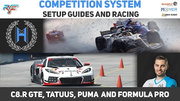 rFactor 2 - COMPETITION SYSTEM RACING and SETUP GUIDES - Corvette GTE, Tatuus, Puma and Formula Pro