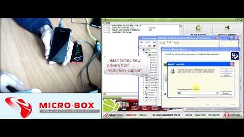Samsung I9000 Select Debug, Install correct driver - Read info with Micro-Box