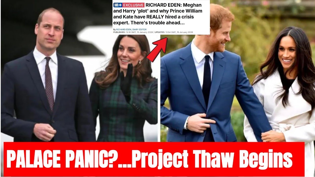 PALACE PANIC? William & Kate Hire Crisis Expert as “Project Thaw” Brings Harry & Meghan Back
