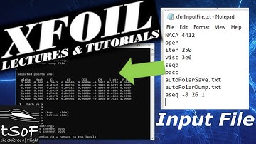 Using an Input File to Control XFOIL | XFOIL Lectures & Tutorials