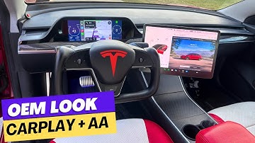 MOST Integrated Instrument Cluster Display For Tesla Model 3/Y Now Has Android Auto & Carplay 2023