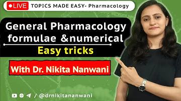 General Pharmacology numericals & formulae made easy | Test & discussion with Dr. Nikita Nanwani