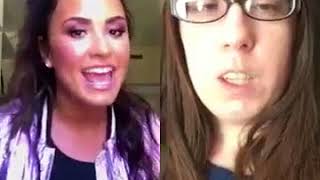 Demi Lovato com uma fã - Sorry Not Sorry (Dueto Smule Sing!)