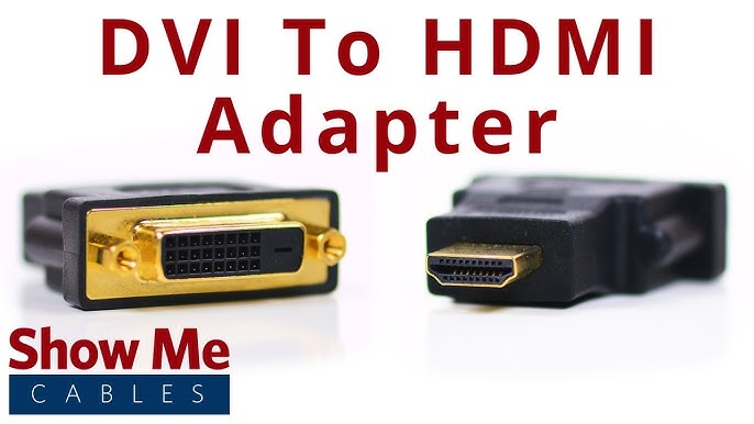 DVI-D Dual Link Male to HDMI Female Adapter #3600 - YouTube