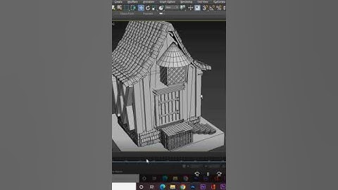 OLD HOUSE 3D MAX MODELING #viral #ytshorts #shorts #animation #3d #youtubeshorts