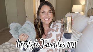 LIFESTYLE FAVORITES 2021! COZY AT HOME FAVES, JEWELRY, + BAREFOOT DREAMS DUPE!