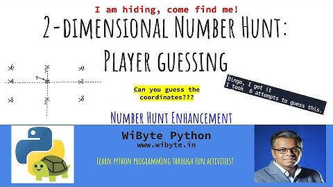 9. Number Hunt Enhancement: Number hunt with player guessing over a 2D number grid