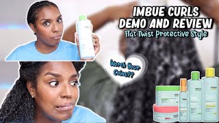 TRYING PRODUCTS OUT SO YOU DON’T HAVE TO! 🫠 | Imbue Curls Review | Flat Twist Protective Style