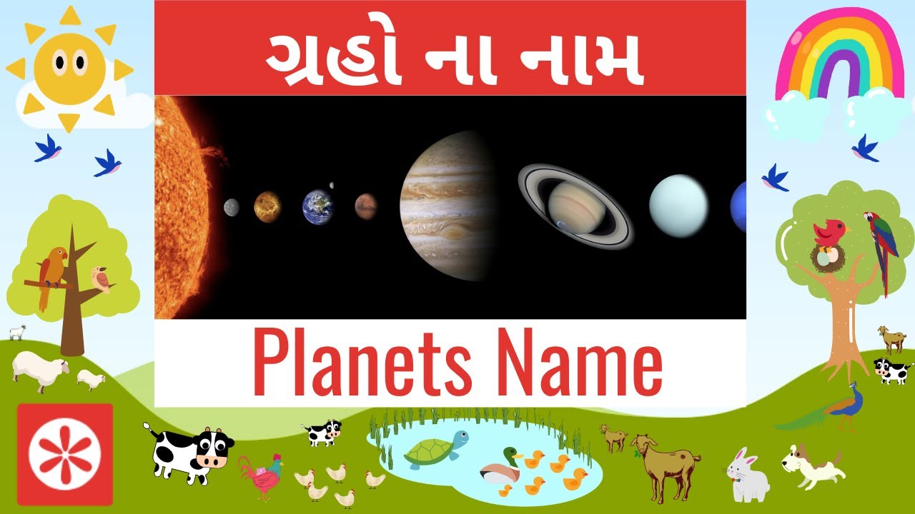 ગ્રહો ના નામ Name In Gujarati સુર્ય મંડળ