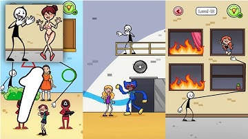 Stickman Thief: Brain Puzzle Gameplay Walkthrough #1 - Level 1 ~ 38 (Android, IOS)