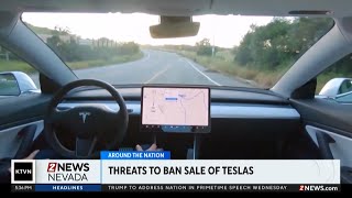 California threatens to ban sales of Tesla cars for 30 days