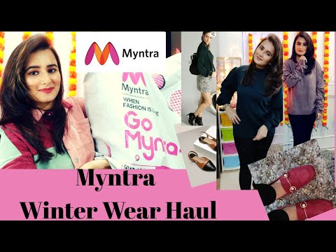 Myntra Winter Wear Haul | Winter Wear for Women | Winter Wear Shopping ...